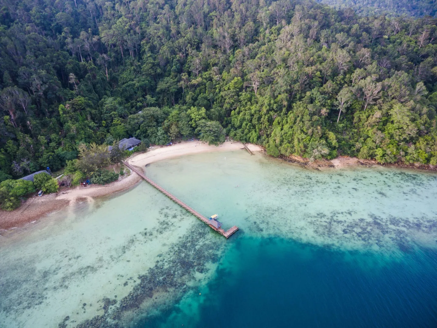 TAR islands drone shot Borneo