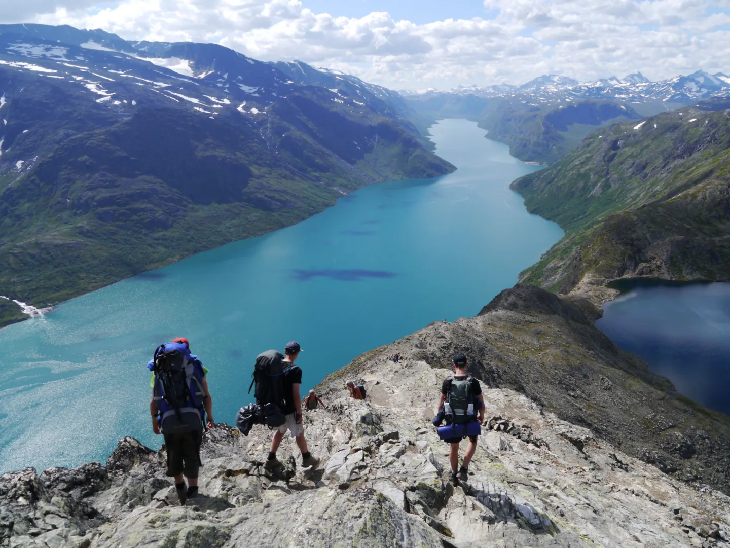 Trekking high up in the Norweigen mountains Norway