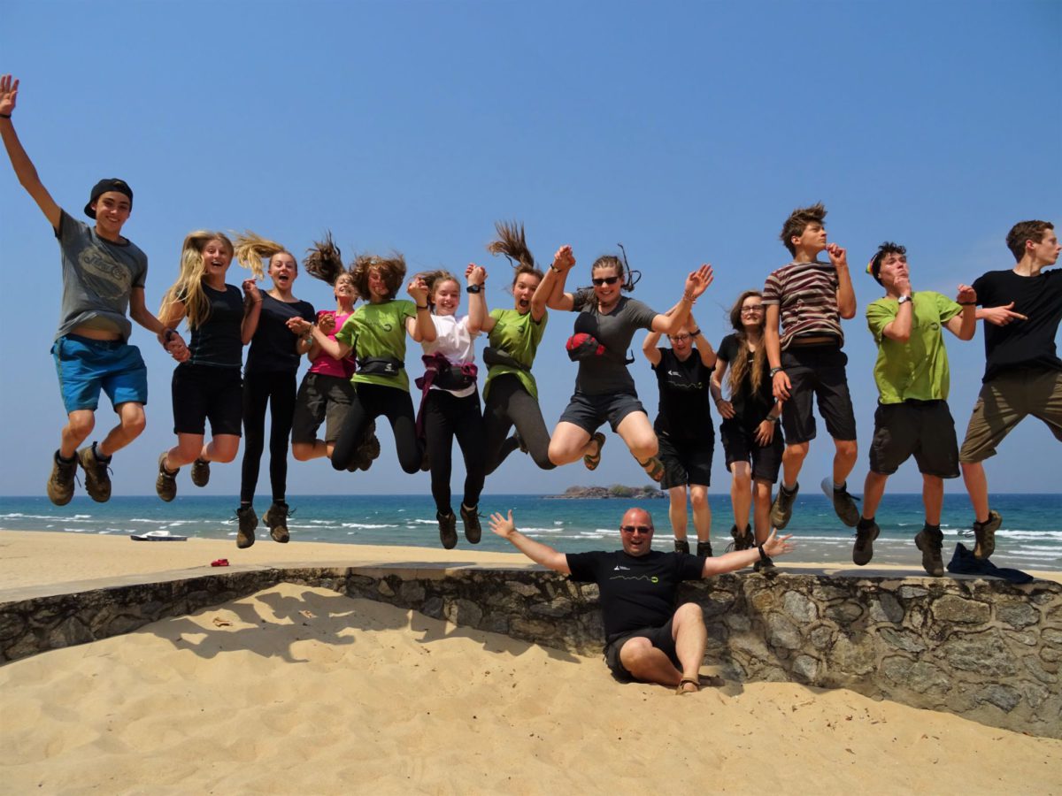 Malawi team jump